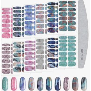 GUAPÀ® Nagelstickers & Nail wraps - Nail Art - Nagel Folie - Kerst Stickers - Nagelstickers Kerst - Nagellak Stickers - 12 Nail Art stickervellen