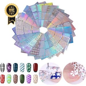 GUAPÀ® Nail Art Nagel Sjabloon Stickers 12 vellen | Zelfklevende Nagelstickers & Nageldecoratie | Nail Art Decals | Nagel Stickers Diverse Patronen