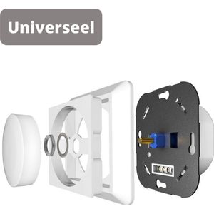 Proventa Stopcontact Dimmer LED Inbouw tot 250W met afdekraam - Geschikt voor alle lampen - 2 draads