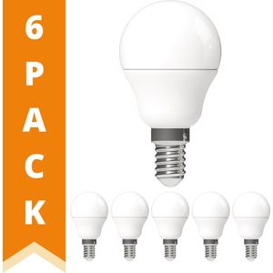 ProLong LED Lampen bol - Kleine E14 fitting - Warm wit - 2.5W (25W) - 6 stuks