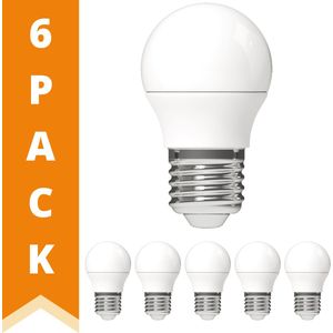ProLong LED Lampen bol - Grote E27 fitting - Warm wit - 2.5W (25W) - 6 stuks
