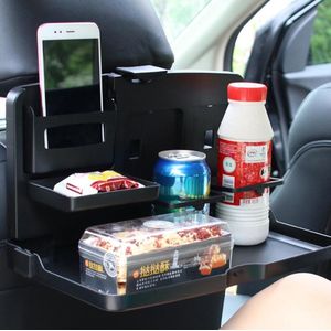 Universele Auto Eettafel - Zwart - Multifunctioneel - Inklapbaar - Met Beker- en Flessenhouder