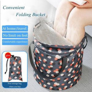 TDR - Opvouwbaar waterdichte bad - met geïntegreerde deksel - geschikt voor voetenbad / kleren wassen / etc - 21L