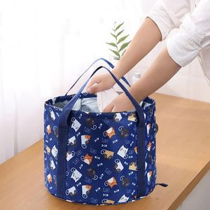 TDR - Opvouwbaar waterdichte bad - geschikt voor voetenbad / kleren wassen / etc - 26L - Marineblauw