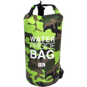 Drybag | Waterproof PVC tas | groen 10L | Waterdichte zak | Tas voor op het water | Waterproof Kanotas/zeiltas/boottas