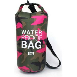 Drybag | Waterproof PVC tas | roze 10L | Waterdichte zak | Tas voor op het water | Waterproof Kanotas/zeiltas/boottas