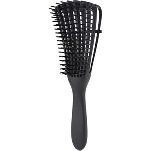 Detangler Brush for curly hair - Detangling Brush - Antiklit Haarborstel - Hairbrush - Stylingborstel (Zwart)