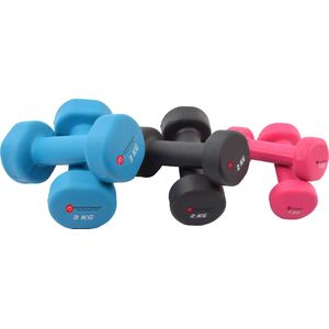 Discountershop®  Dumbbell set, dumbbells met dumbbell , fitness dumbbell set, gymnastiek dumbbells voor thuis, gym, 1kg,  2kg , 3kg