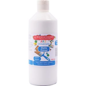 Gesso wit 500 ML - Mat Primer finish 500 ML - Matte finish Primer Universeel 500 ML - Gesso White