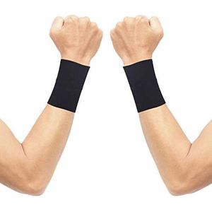 2X Polssteun met koper ondersteuning - Compressie pols sleeve-koper geïnfundeerde polssteun voor mannen en vrouwen -circulatie en herstel verbeteren (1 paar) - Maat L - Size L