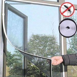 Raamhor Set - 150 x 200 cm - Zwart - Raamhorren Zwart - Raamhor Klittenband - Horrengaas - Insectenhor - Vliegenhor - Vliegenhor Dakraam