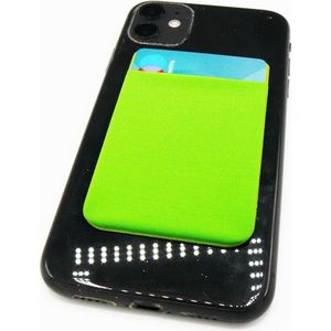 Zelfklevende Pasjeshouder - Groen - Mobiele Telefoon - RFID protectie - Kaarthouder