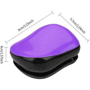 Anti Klit Haarborstel - Zwart / Paars - Wet Detangler - Detangling Brush - Tangle Teezer - Anti Klit Borstel