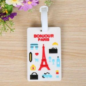 Bonjour Paris Luggage Tag | Koffer Label | Baggage Label | Suitcase Tag | Ook leuk voor kinderen
