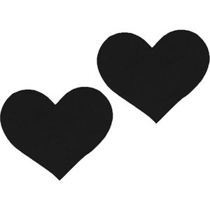 Tepelstickers - Zwart - Hartvormig - Nipple Covers - Tepelplakkers - Tepelbedekkers