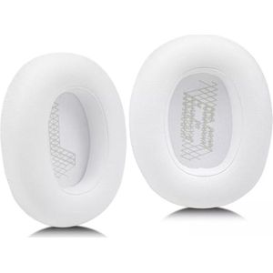 Oorkussens Geschikt Voor JBL Live 650BT NC / 660 NC - 2 Stuks - Zacht Schuim - Eiwitleer - Wit