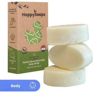HappySoaps - Baby & Kids Oil Bar - Aloë Vera - Natuurlijke Ingrediënten