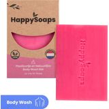 HappySoaps Body Wash Bar - La Vie en Rose - Om Verliefd Op Te Worden - 100% Plasticvrij, Vegan & Diervriendelijk - 100gr