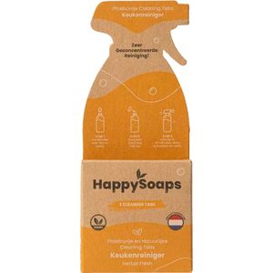 HappySoaps - Herbal Fresh - Keukenreiniger Tabs - 100% Plasticvrij - Vegan - Citrusgeur