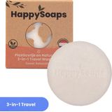 HappySoaps 3-in-1 Travel Wash Bar - Sweet Relaxation - Shampoo, Body Wash & Shaving Bar - 100% Plasticvrij en Natuurlijk - 40gr