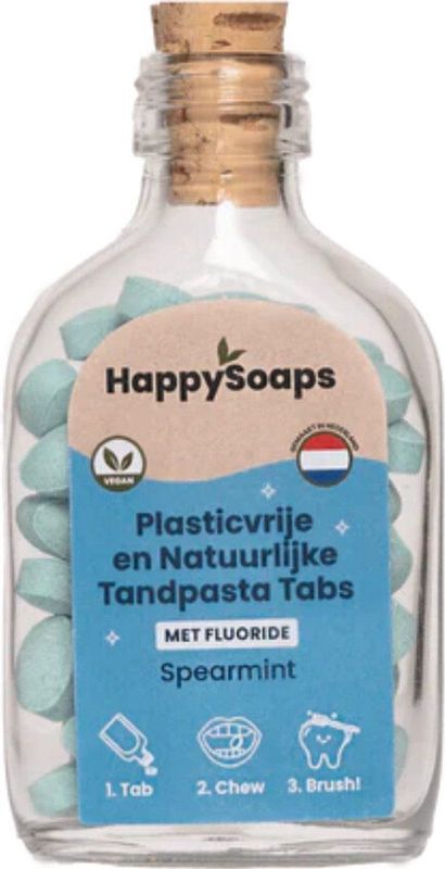 HappySoaps - Tandpasta Tabs Met Fluoride Spearmint