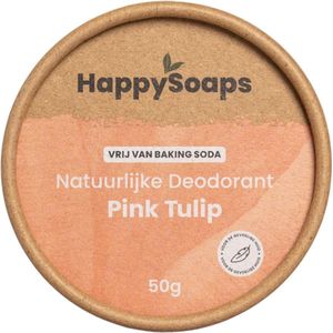 Happysoaps natuurlijke deodorant - pink tulip  50GR