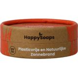 HappySoaps Minerale Zonnebrand SPF 50 Soothing Citrus - Zeer Hoge UVA en UVB Bescherming - Geschikt Voor Kinderen - 100% Plasticvrij, Vegan & Natuurlijk - 50gr