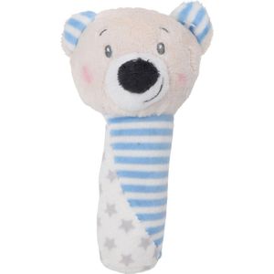 Baby Eco Pluche Rammelaar Beer Staaf - Blauw