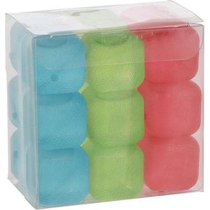 Excellent Houseware Herbruikbare Ijsblokjes Multicolor 18-delig