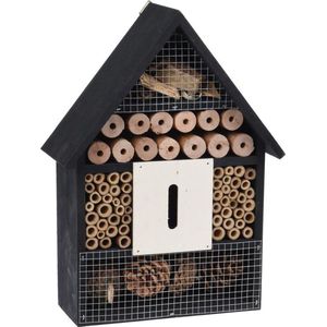 Houten Insectenhotel 30cm Zwart