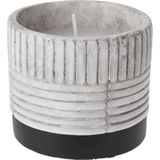 Citronella Kaars In Keramieken Pot Dia.9x8cm grijs Pro Garden
