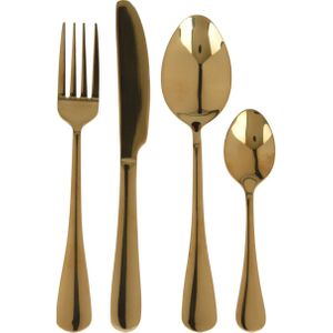 Excellent Houseware Bestekset Goud 16-delig