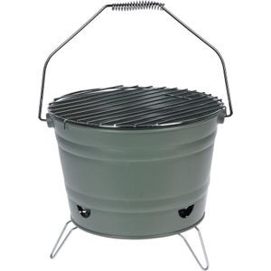 BBQ - Barbecue Emmer - Groen - Metaal - Inhoud 1 Stuk