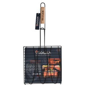 Vaggan Barbecue Visgrill Zwart 28x28cm