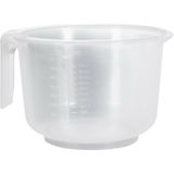 Keuken maatbeker/mengbeker - kunststof - transparant - 2500 ml