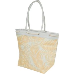 Koeltas Geel 24 ltr. - Cooltas geel - Koel strandtas geel 50 x 20 x 40 cm - Met ritssluiting