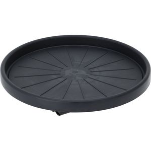 Pro Garden Plantentrolley - kunststof - donkergrijs - rond - D30 cm - 50 kilo