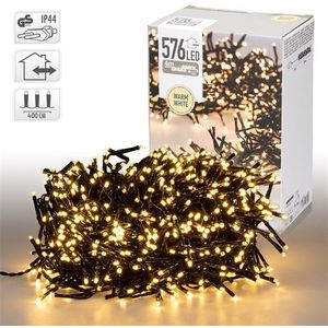 Kerstverlichting - Clusterverlichting - 576 LED's - Lengte: 4 meter - Warm wit