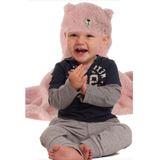 Wikkeldeken - Wit - Polyester - Konijnencapuchon