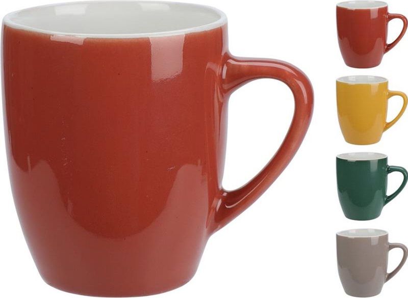 Beker aardewerk 240ml uni kleur