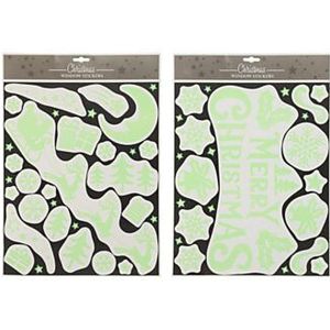 Raamstickers Glow In The Dark Rendieren & Slee