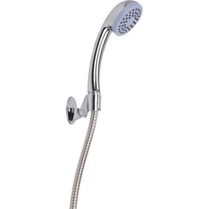 Bathroom Solutions Douchekop met slang - en houder - 5 standen - RVS