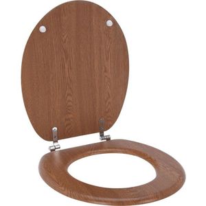 Bathroom Solutions Toiletbril MDF 18 inch hout hout