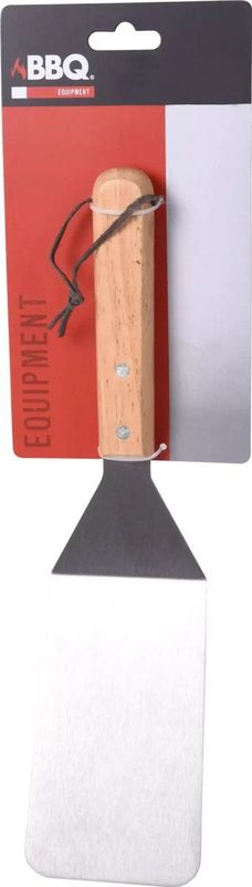 Elite BBQ/barbecue bakspatel - metaal/hout - 34 cm - Vlees/vis omdraaien gereedschap