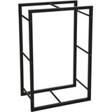 Kaminholzständer Rechteckig 45x28x70 cm Schwarz Progarden