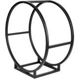 ProGarden Haardhoutrek Rond 50x25x51,5 cm Zwart