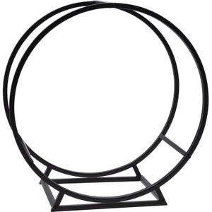 ProGarden Haardhoutrek Rond 50x25x51,5 cm Zwart