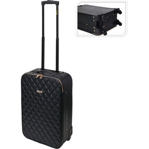 ProWorld-Koffer-met-gestikt-ontwerp-28-L-zwart