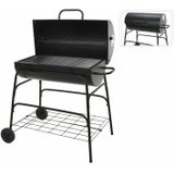 BBQ Houtskoolbarbecue - Cilinder - Op wielen - 39x100x100cm