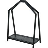 Pro Garden haardhout/houtblokken opslag rek - metaal - 25 x 58 x 79 cm - Openhaard accessoires